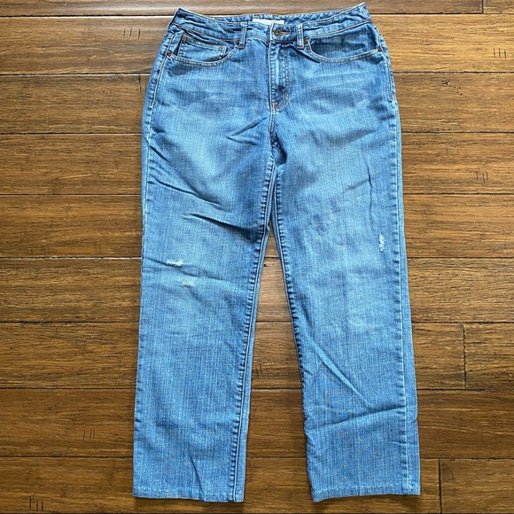 Chico's 0.5 Platinum Medium Wash Blue Denim - Picture 8 of 10